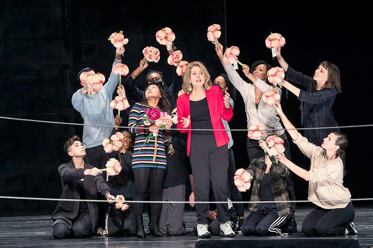 Soprano Renee Fleming appears in the Metropolitan Opera's "The Hours," the new production to be simulcast live at Port Angeles' Naval Elks Ballroom this Saturday. photo courtesy of the Metropolitan Opera 

Photo:
Kevin Puts, Composer & Greg Pierce, Libretto
THE HOURS
Renée Fleming, Kelli O’Hara & Joyce DiDonato
Phelim McDermott, Director; 
Yannick Nézet-Séguin, Conductor
Met Orchestra and Chorus

Dress Rehearsals photographed: Sunday, November 6, 2022 at The Metropolitan Opera; New York, NY. Photograph: © 2022 Richard Termine
PHOTO CREDIT - RICHARD TERMINE