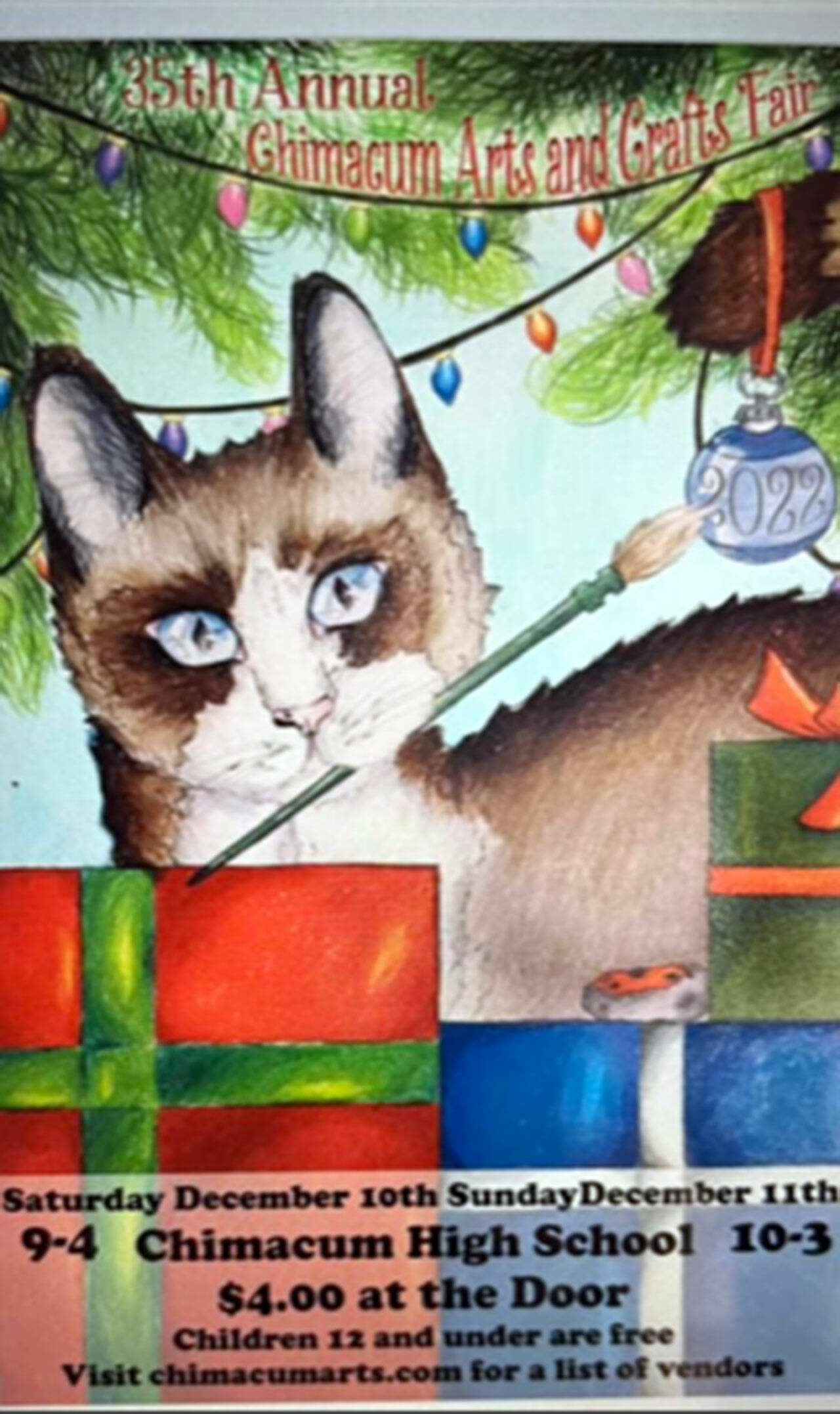 The poster for the 2022 Chimacum Arts & Crafts Fair was created by Chimacum High School student Layla Franson, who also is a member of 4H.
