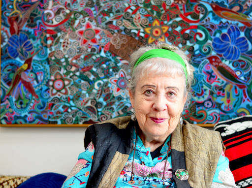 Port Angeles-born poet Tess Gallagher lives in the house her father built. (Diane Urbani de la Paz/for Peninsula Daily News)