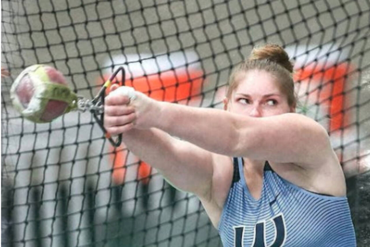 Western Washington University
Crescent graduate Raine Westfall competes in the indoor weight throw for Western Washington University. She holds the school record in the event and just won the Great Northern Athletic Conference championship. She is also a conference champion in the outdoor hammer throw.