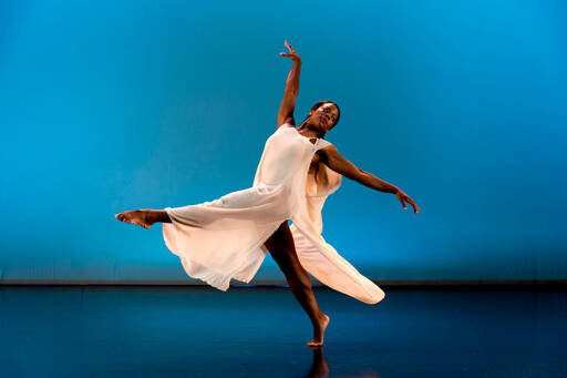 Ursula Perry is a member of Repertory Dance Theatre of Utah, which comes to the North Olympic Peninsula this week for school visits, an open rehearsal and a concert presented Friday by the Juan de Fuca Foundation for the Arts. (Logan Sorenson)