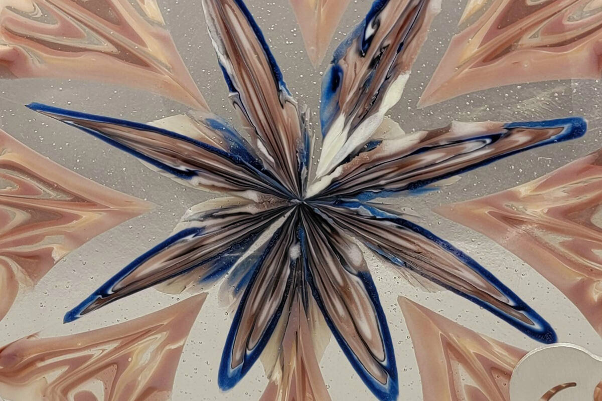 “Fleur de Lis” is by Sheri Whetstine, a featured artist at the Blue Whole Gallery in April. (Blue Whole Gallery)