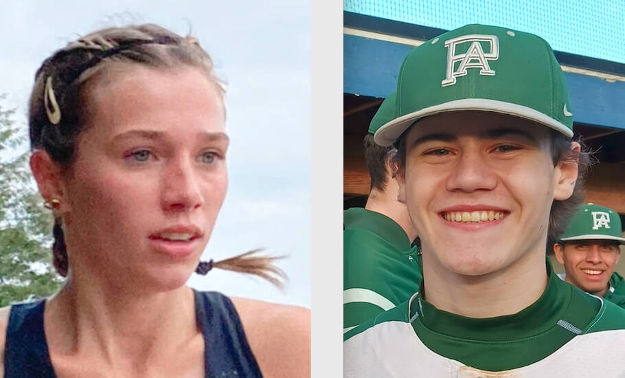 East Jefferson's Aliyah Yearian, left, and Port Angeles' Alex Angevine.