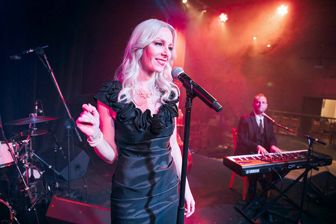 Katrina Kope, lead singer of the Seattle band Good Co, will bring electro-swing to Port Angeles' Elks Naval Lodge ballroom this Saturday night. photo courtesy of Good Co