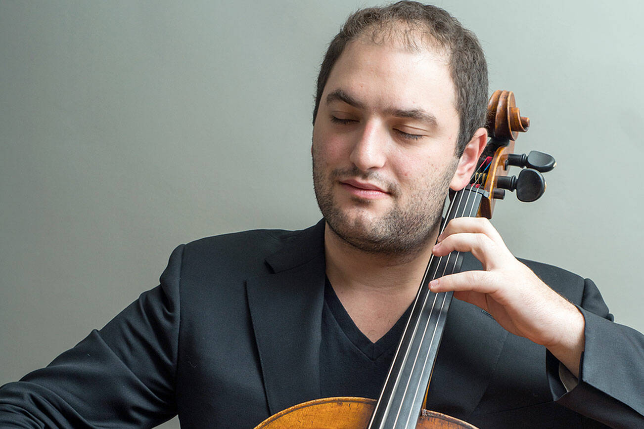 Cellist Julian Schwarz is the guest soloist for Saturday's Port Angeles Symphony Orchestra season finale. photo courtesy CM Artists
