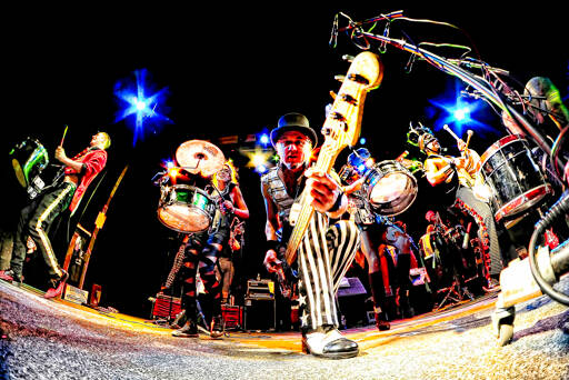 MarchFourth, the party band featuring musicians, dancers and acrobats, is set to play Saturday at the Juan de Fuca Festival in Port Angeles. (Andrew Wyatt)
