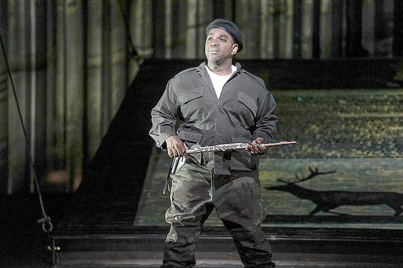 Tenor Lawrence Brownlee stars in the Metropolitan Opera’s “Die Zauberflöte” (“The Magic Flute”), to be simulcast live this Saturday morning in Port Angeles and Port Townsend. (Metropolitan Opera)