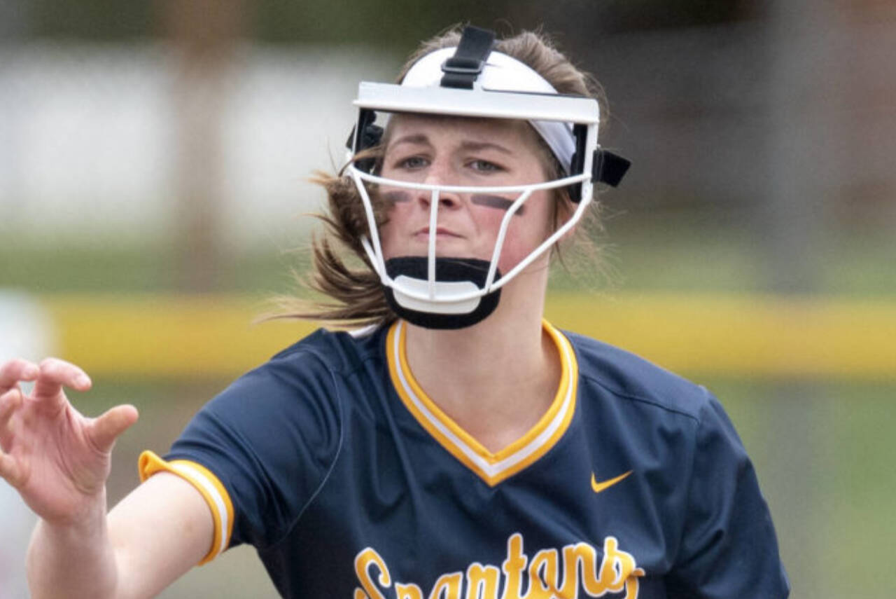 Chloe Gaydeski, Forks softball (Lonnie Archibald/for the Peninsula Daily News)