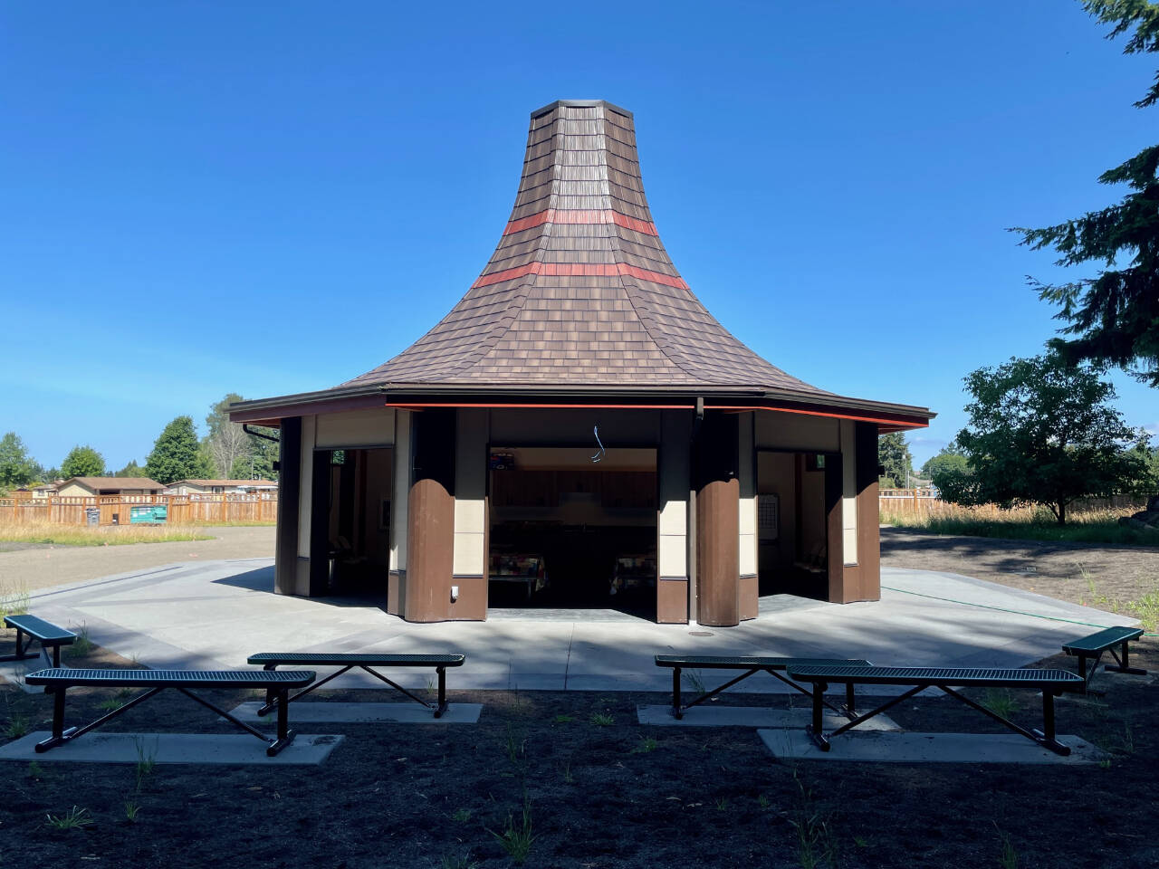 The Dungeness River Nature Center’s new Saturday night outdoor speaker series will be held at the outdoor classroom on the center’s grounds. (Photo courtesy of Dungeness River Nature Center)