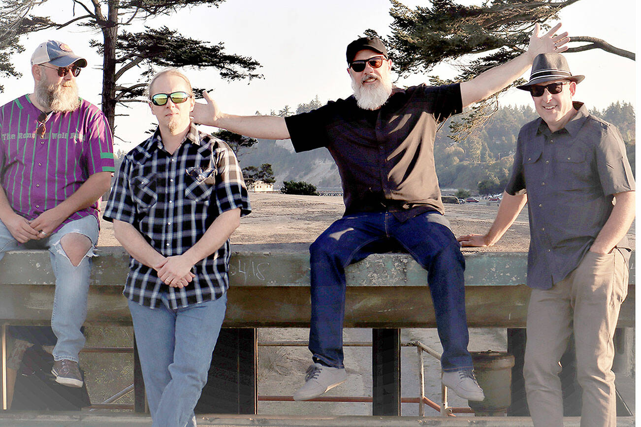 The Randall Wolf Band — from left, Colt Smith, Jeremiah Wolf Wilson-Turner, Joshua Randall Wilson-Turner and Kevin Parker — will kick off Field Arts & Events Hall’s inaugural WA Local Concert on Friday with Deadwood Revival opening the concert.