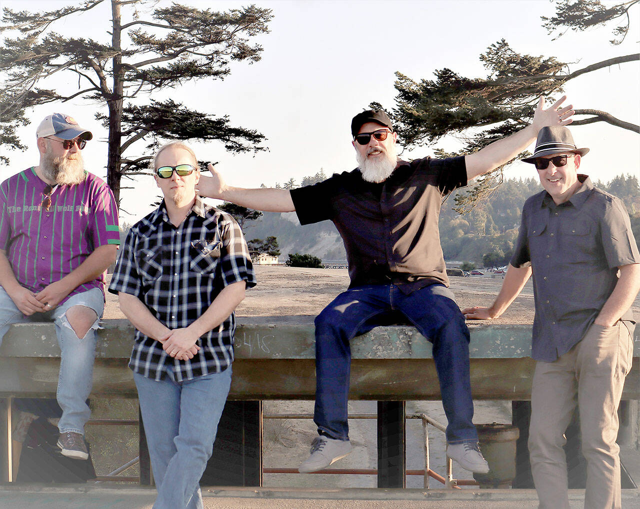 The Randall Wolf Band — from left, Colt Smith, Jeremiah Wolf Wilson-Turner, Joshua Randall Wilson-Turner and Kevin Parker — will kick off Field Arts & Events Hall’s inaugural WA Local Concert on Friday with Deadwood Revival opening the concert.