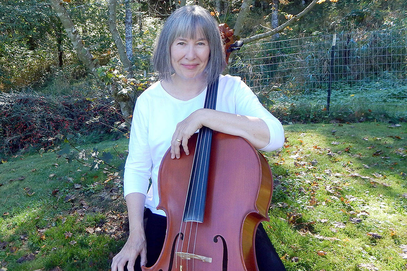 Cellist Pamela Roberts will play a world premiere of Karl Bach’s Romance for Violincello and orchestra on Sunday at Chimacum High School. (Port Townsend Symphony Orchestra)