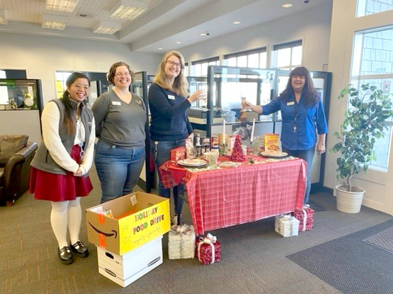 Pictured, left to right, are Maria Catuira, Sarah Hoagland, Elin Seever and Julie Hatch.
