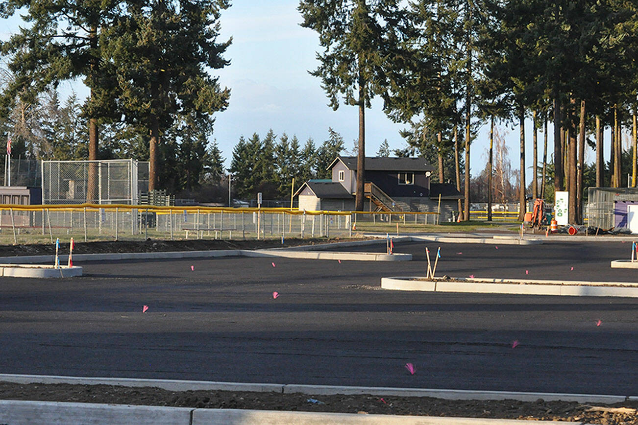 The first phase to revamp the parking and stormwater collection at Dr. Standard Little League Park is anticipated to be finished in January. (Matthew Nash/Olympic Peninsula News Group)