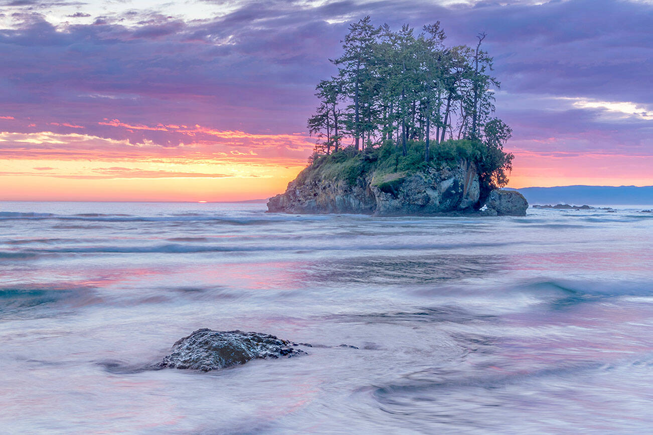 Becky Stinnett’s artwork is among the varied work presented by local artists at Harbor Art Gallery.