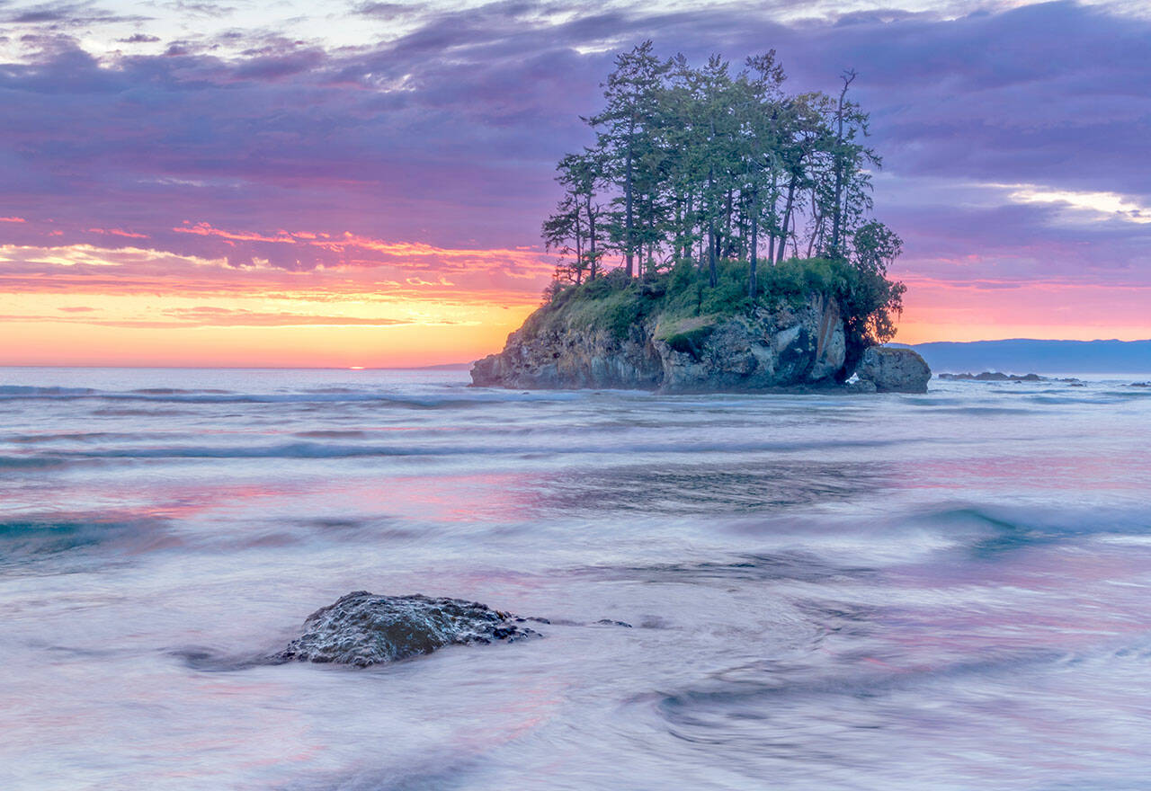 Becky Stinnett’s artwork is among the varied work presented by local artists at Harbor Art Gallery.