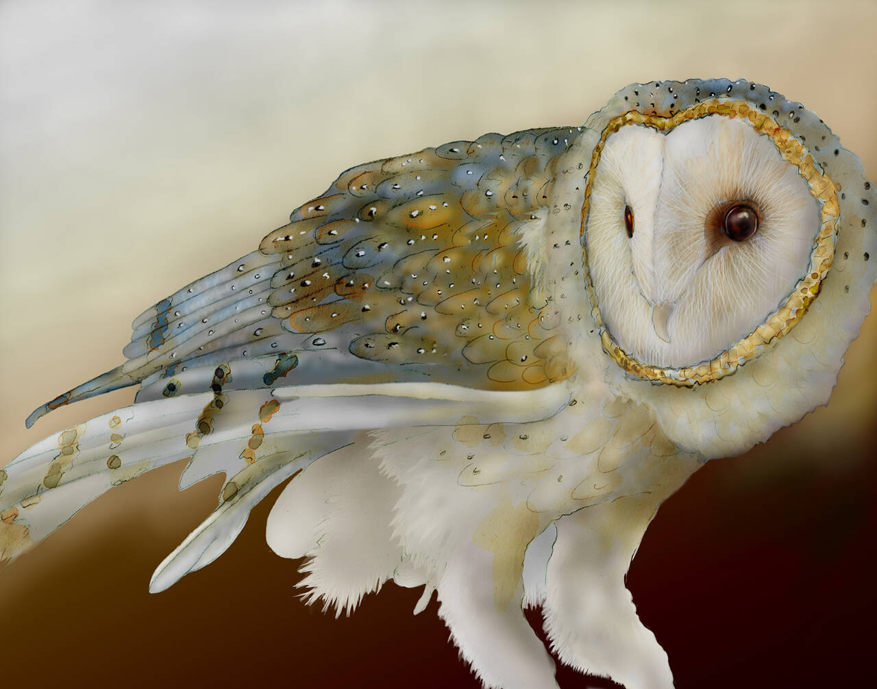 “Best of the Owls” by Jeannine Chappell is among the artwork featured at Blue Whole Gallery in January.