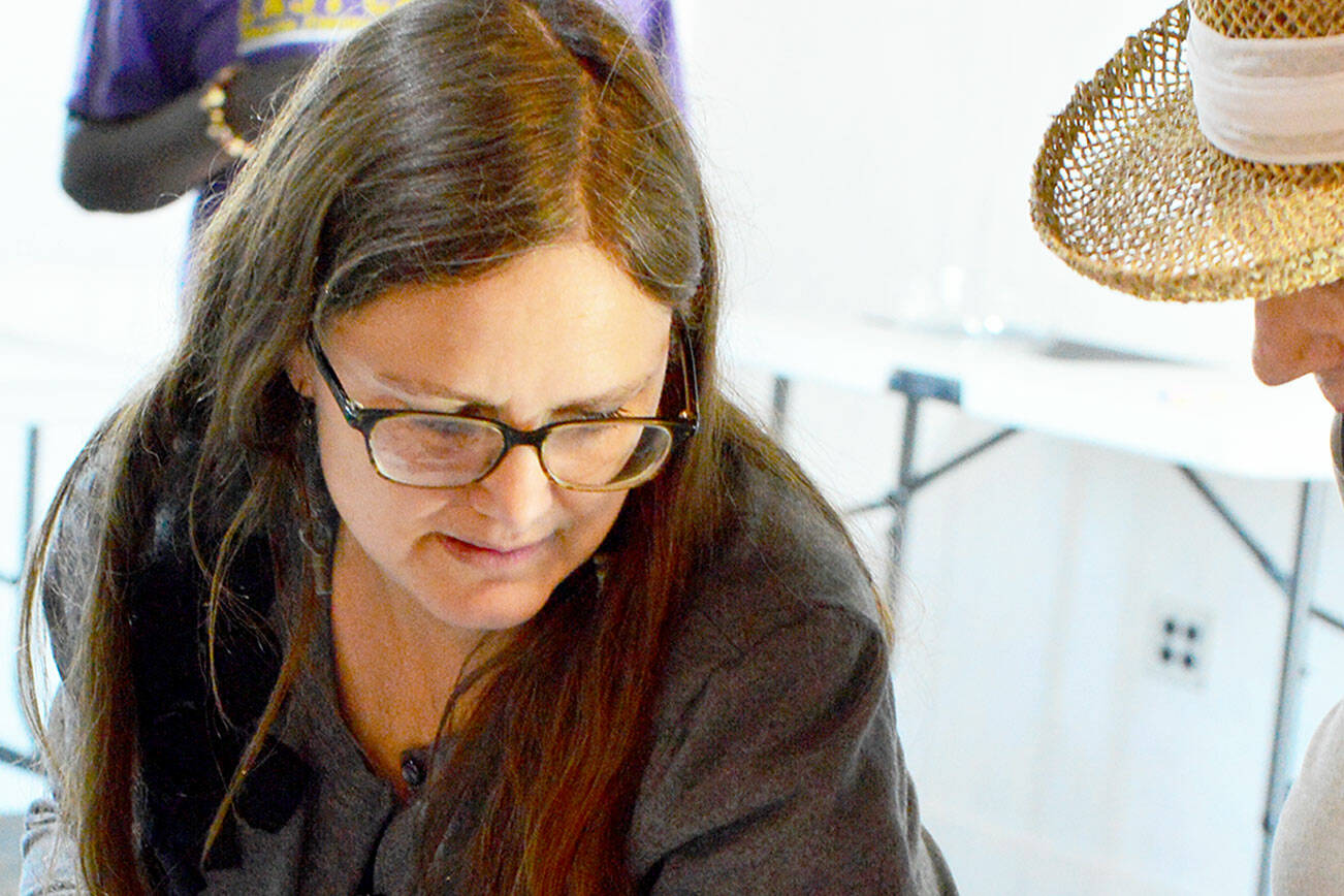 Teaching artist Dana Weir, pictured teaching an art camp last summer, will guide "Meet Me at the Gallery," a new Northwind Art School class Jan. 16. photo courtesy Northwind Art