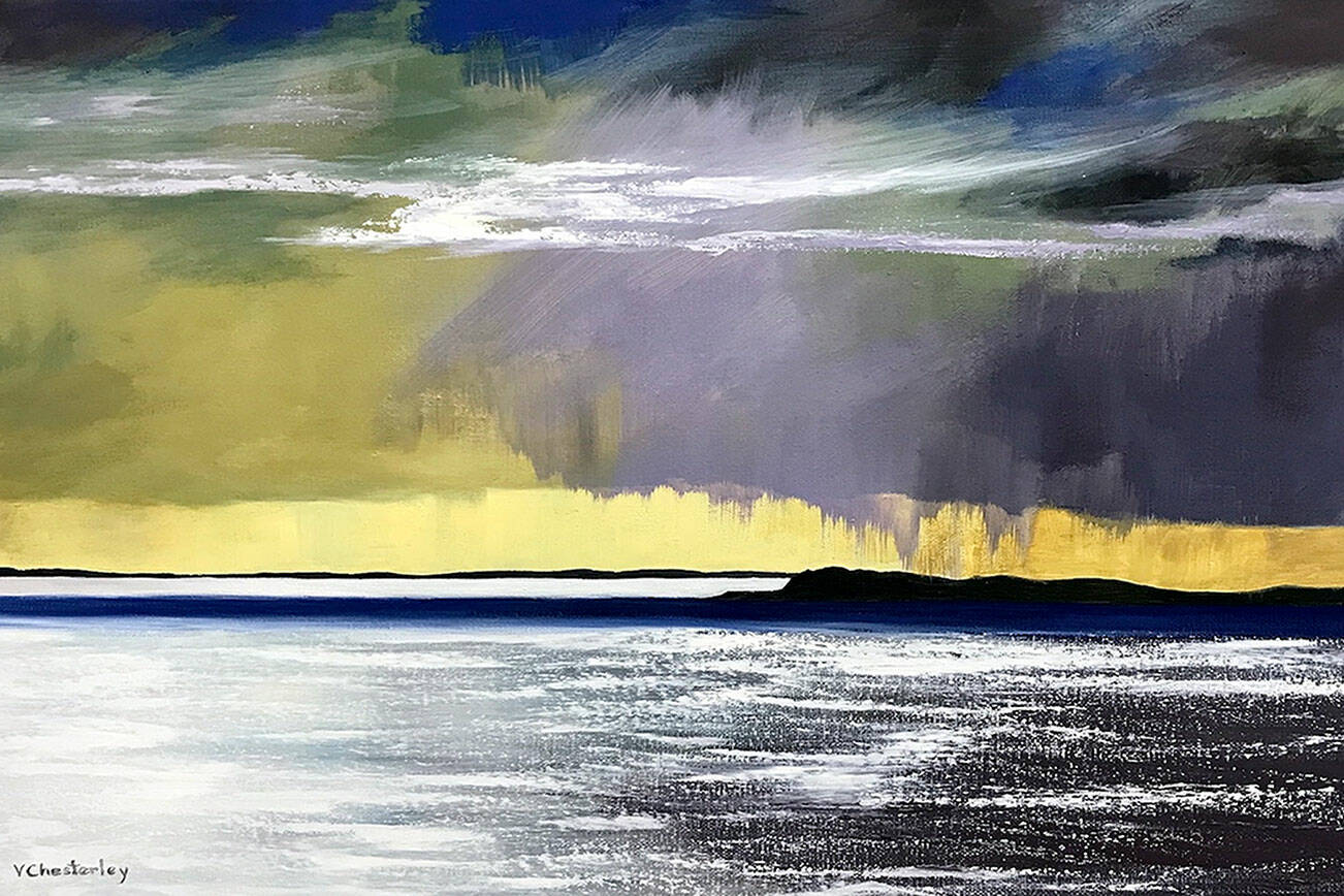“Samish, B.C.” by Vivian Chesterley is among the new works in Showcase 2024, opening this week at Northwind Art’s gallery in downtown Port Townsend.