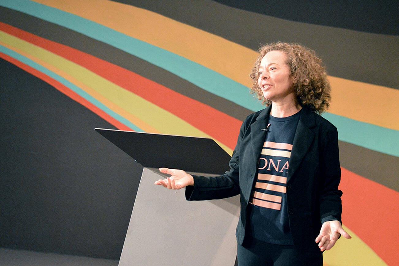 Gin Hammond stars in “Living IncogNegro,” her solo show at Key City Public Theatre in Port Townsend tonight through Feb. 11. (Diane Urbani de la Paz/For Peninsula Daily News)