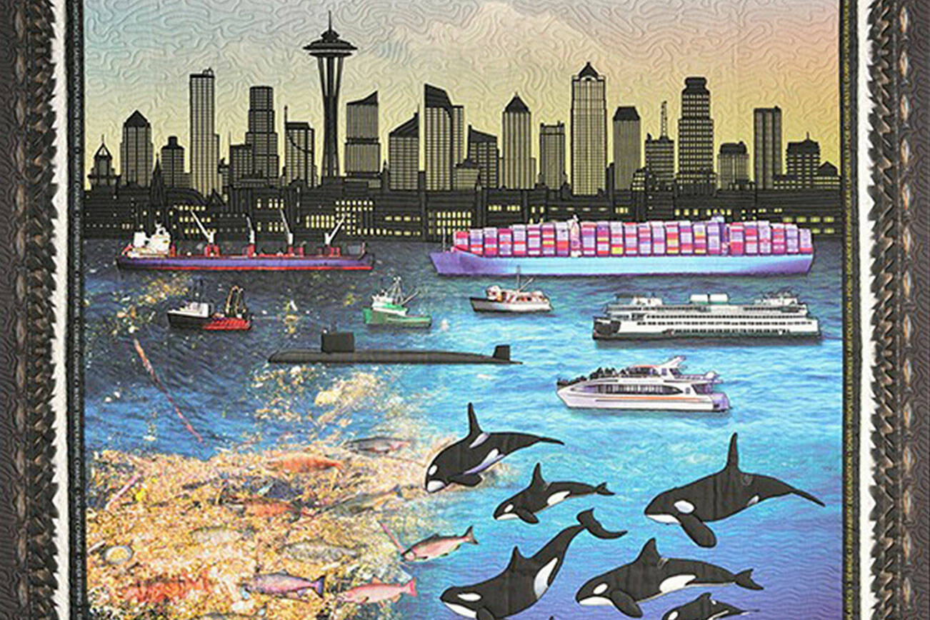 Quilt by Caryl Bryer Fallert-Gentry, Studio Art Quilt Associates, Inc. Washington regional exhibition currently showing at Sequim Museum & Arts.