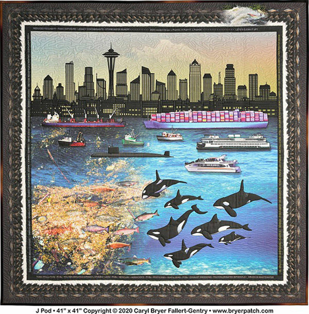 Quilt by Caryl Bryer Fallert-Gentry, Studio Art Quilt Associates, Inc. Washington regional exhibition currently showing at Sequim Museum & Arts.