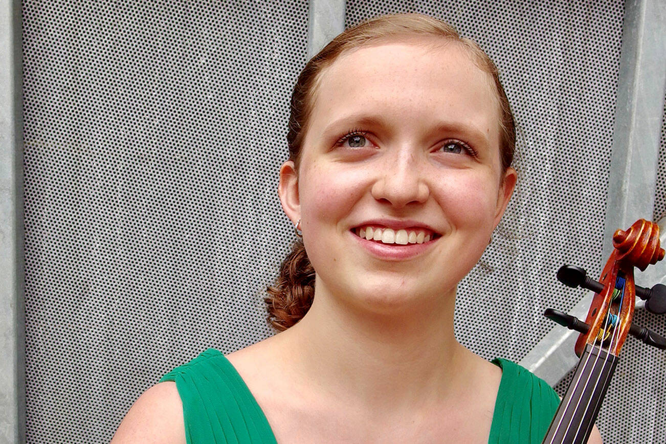 Violinist Charlotte Marckx rejoins the Port Angeles Symphony for two performances Saturday. (Charlotte Marckx)