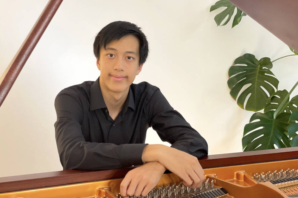 Leo Yang, a national award-winning youth pianist, will take the stage for a concert at the Field Arts Events Hall in Port Angeles on April 13. (Leo Yang)