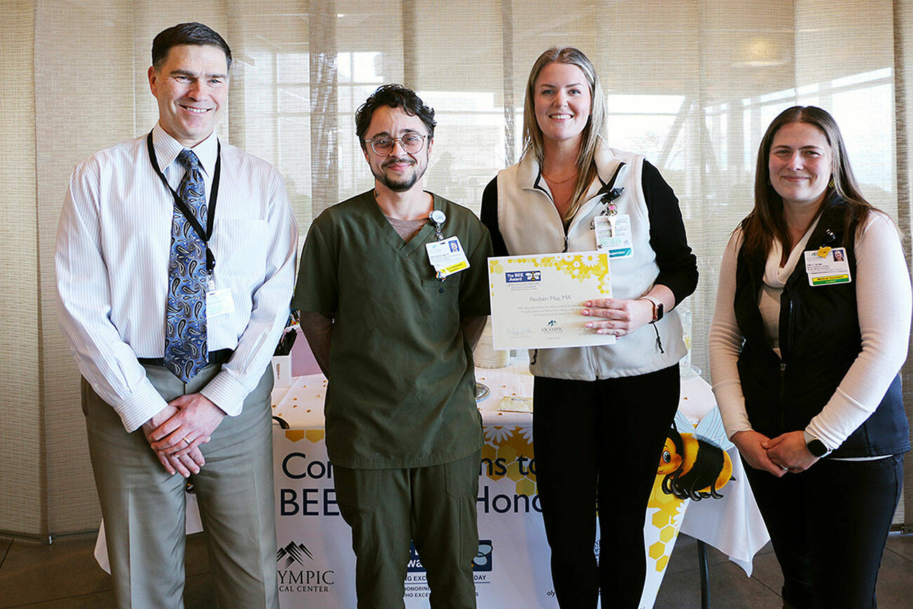Pictured, from left, are Wolfe, May, Reader and Emily Fry.