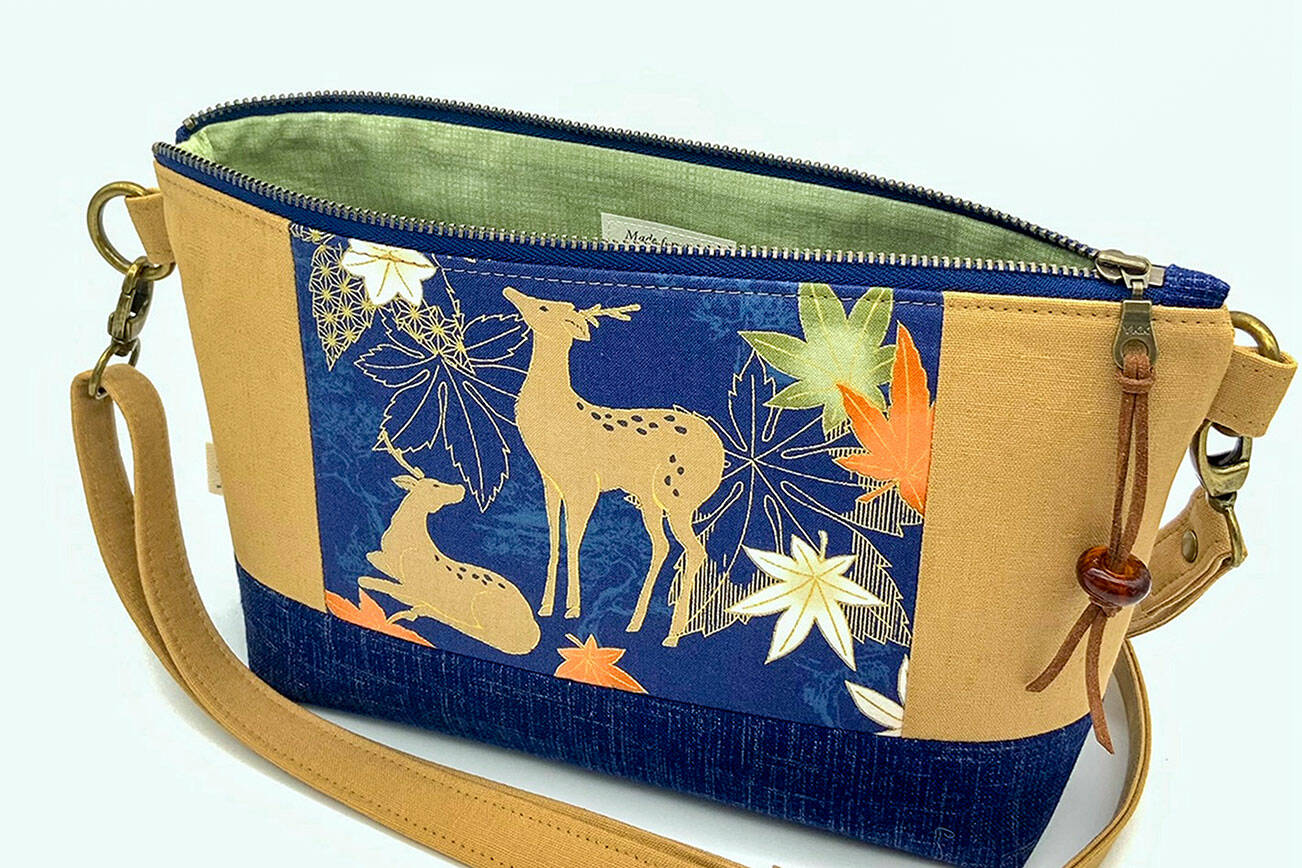 Nancy Pascoe is a sashiko artist and bag maker whose work will be on display from 10 a.m. to 6 p.m. daily at the Port Townsend Gallery, 715 Water St.