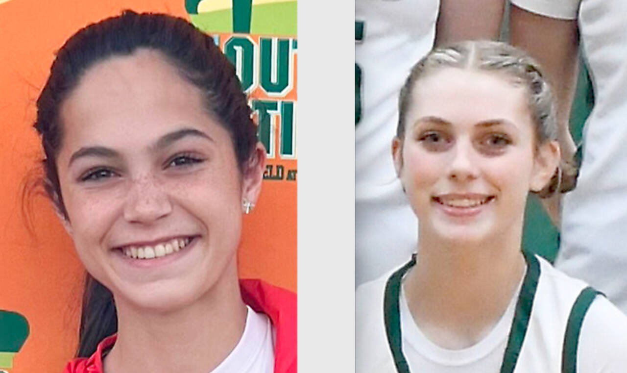 From left, Clare Turella, Sequim, and Teanna Clark, Port Angeles.