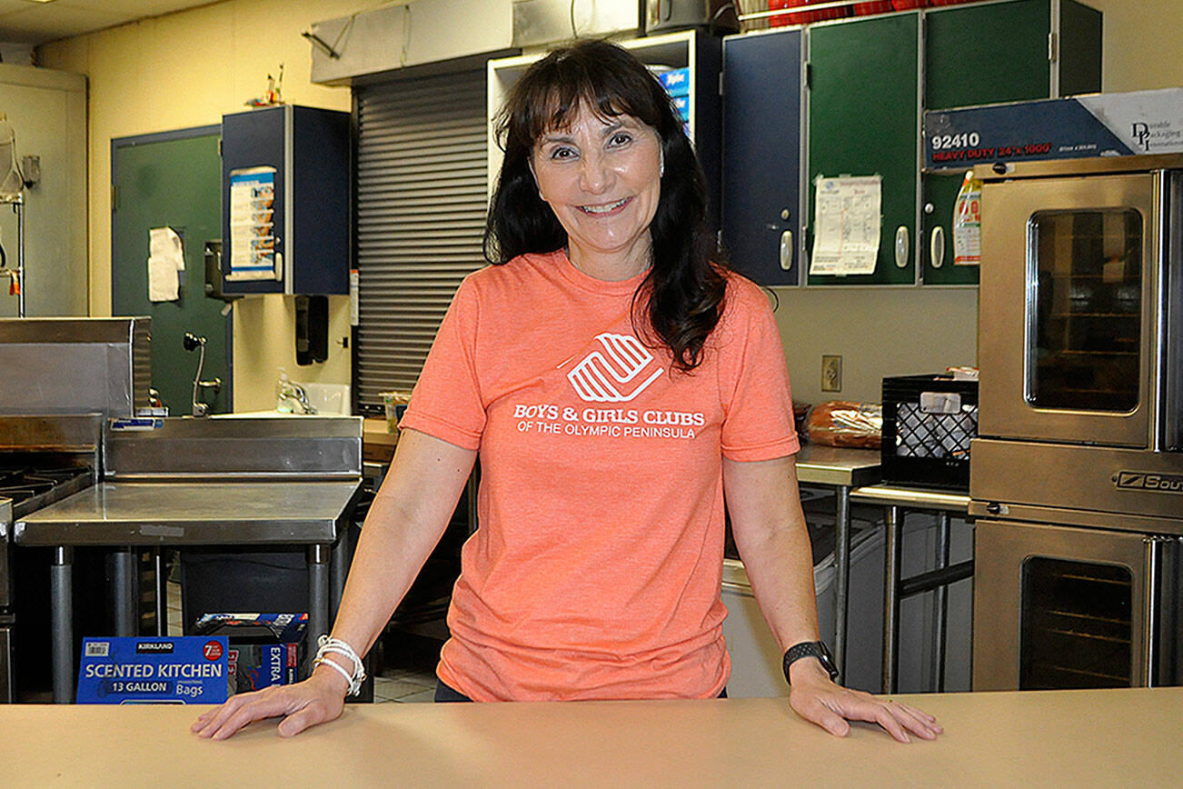 Mary Budke, CEO of the Boys & Girls Clubs of the Olympic Peninsula, started in the Sequim club working in the kitchen in June 2004 to help pay her cell phone bill while she worked on her master’s degree. She’s worked her way up in the organization and has helped raise funds for operations and to build a new Port Angeles club. (Matthew Nash/Olympic Peninsula News Group)