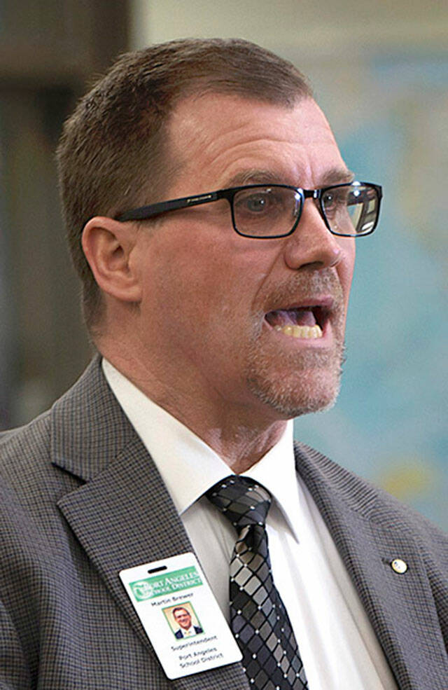 Port Angeles School District Superintendent Marty Brewer.