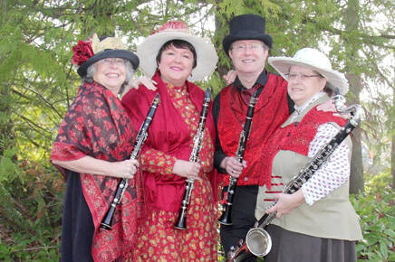 Toot Sweet, from left, Jan Proebstel, Nancy Peterson, Mark Holman and Vicky Blakesley, will perform Thursday at the Candlelight Concert series in Port Townsend.