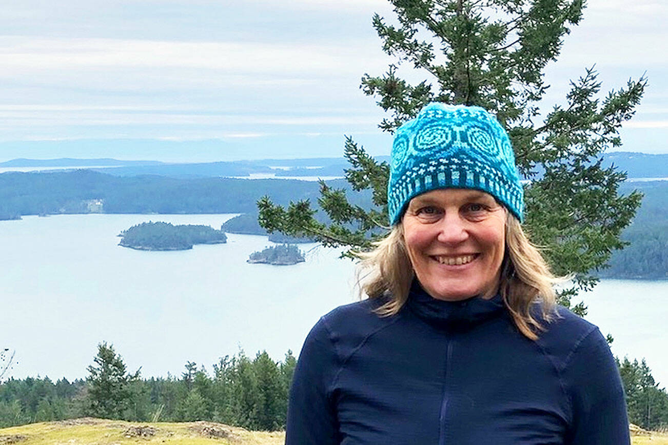 Orcas Island-based artist and ocean kayaker Shawna Marie Franklin will give a free talk about her art exhibition at Port Townsend’s Jeanette Best Gallery on Sunday.