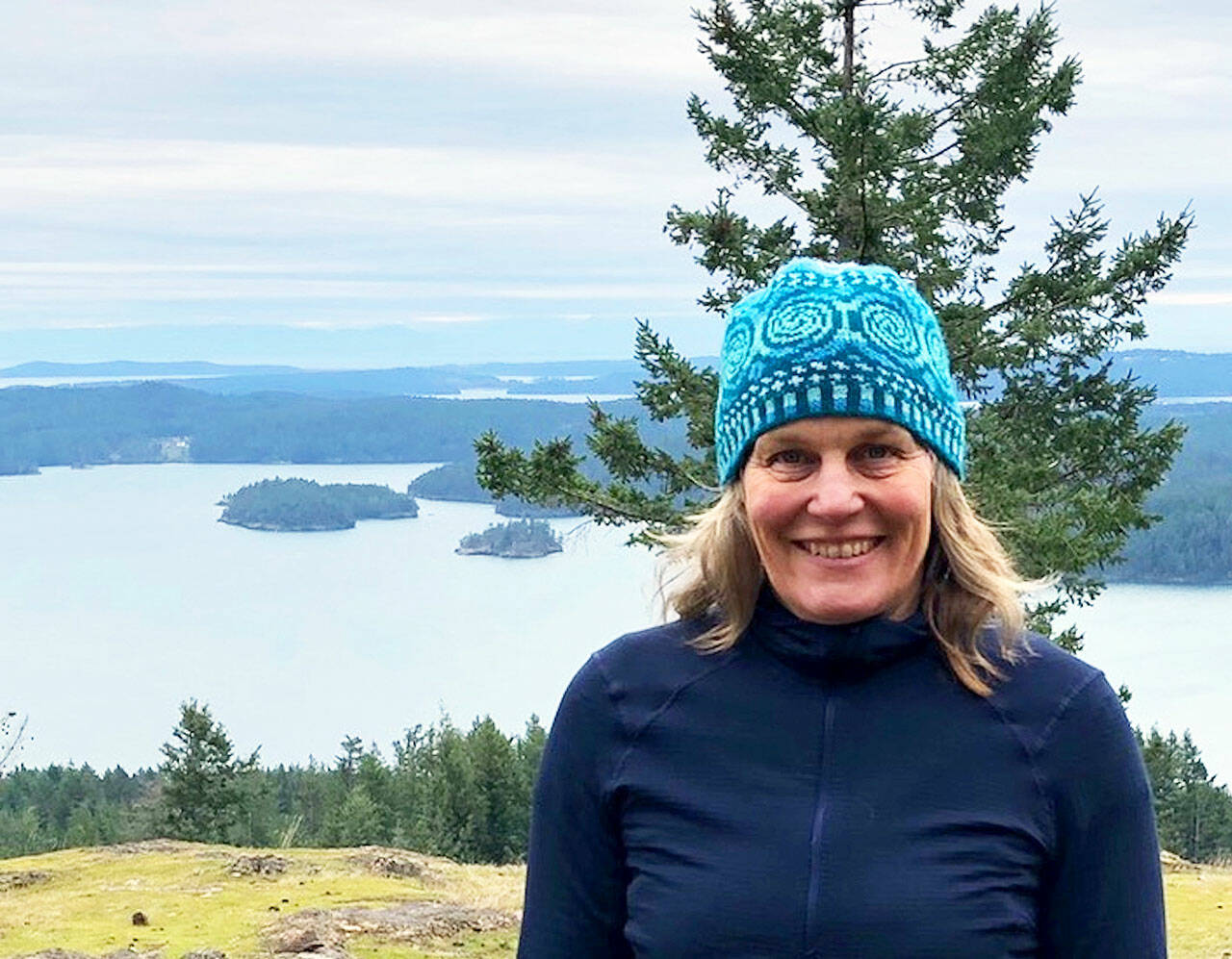 Orcas Island-based artist and ocean kayaker Shawna Marie Franklin will give a free talk about her art exhibition at Port Townsend’s Jeanette Best Gallery on Sunday.