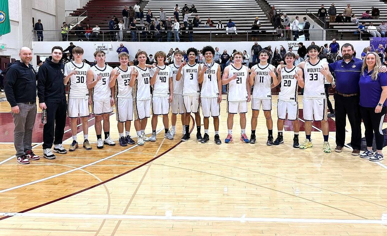 The Sequim Wolves defeated Lindbergh 44-36 Friday night in a Class 2A Boys Basketball State Regional Round contest at the University of Puget Sound Fieldhouse in Tacoma. Sequim advanced to the state tournament at the Yakima Valley SunDome for the first time since 2013. The Wolves will face a loser-out contest at 2 p.m. Wednesday.
