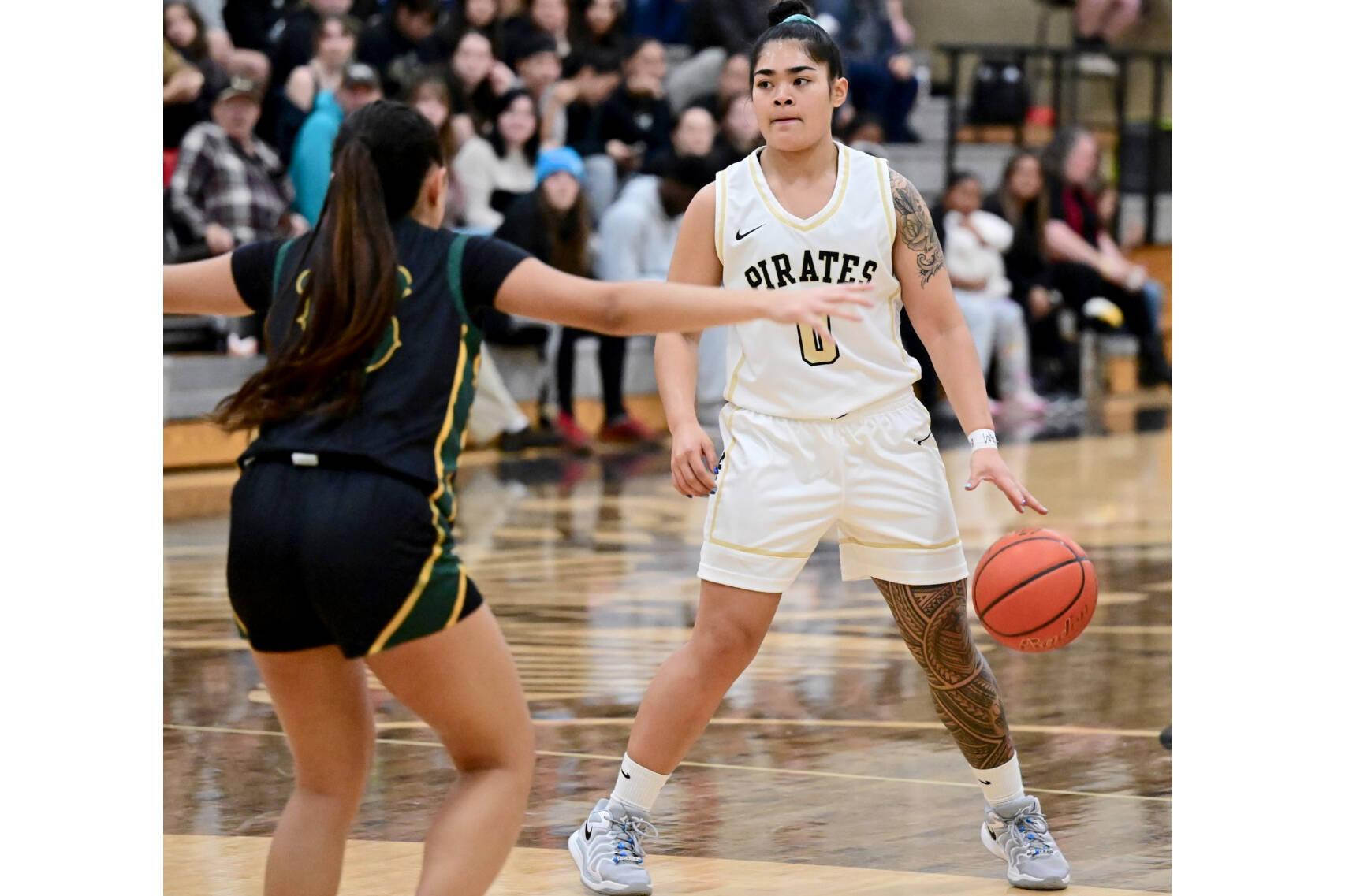 Peninsula College's Ciera Tugade Agasiva made the all-North first team. (Jay Cline/Peninsula College)