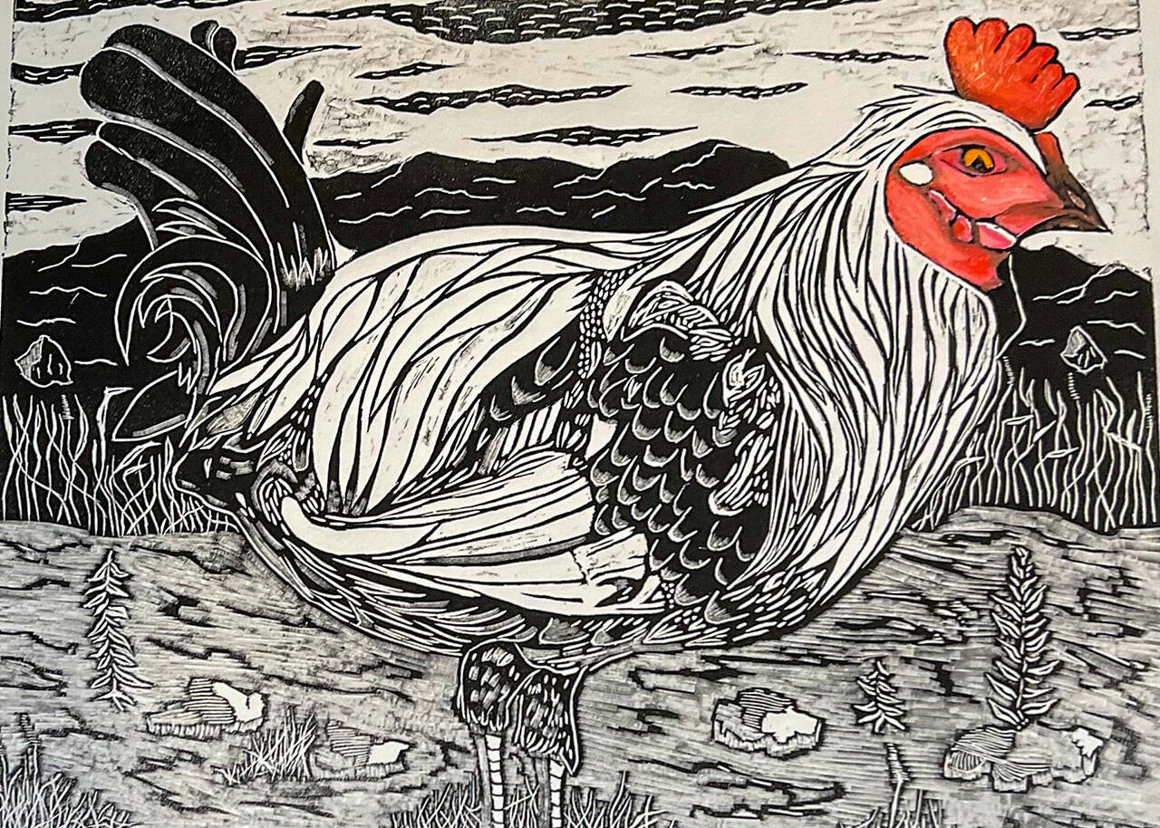 Phil Carrico’s prints will be on display at the Port Townsend Gallery throughout April.