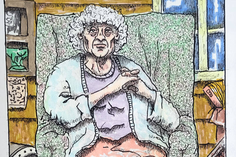 Steven Park created this work in response to Diane Moser’s poem “The Attic Visit.” Both appear in the Ars Poetica show at Northwind Art’s Jeanette Best Gallery, which will host an art and poetry party Saturday. (Northwind Art)