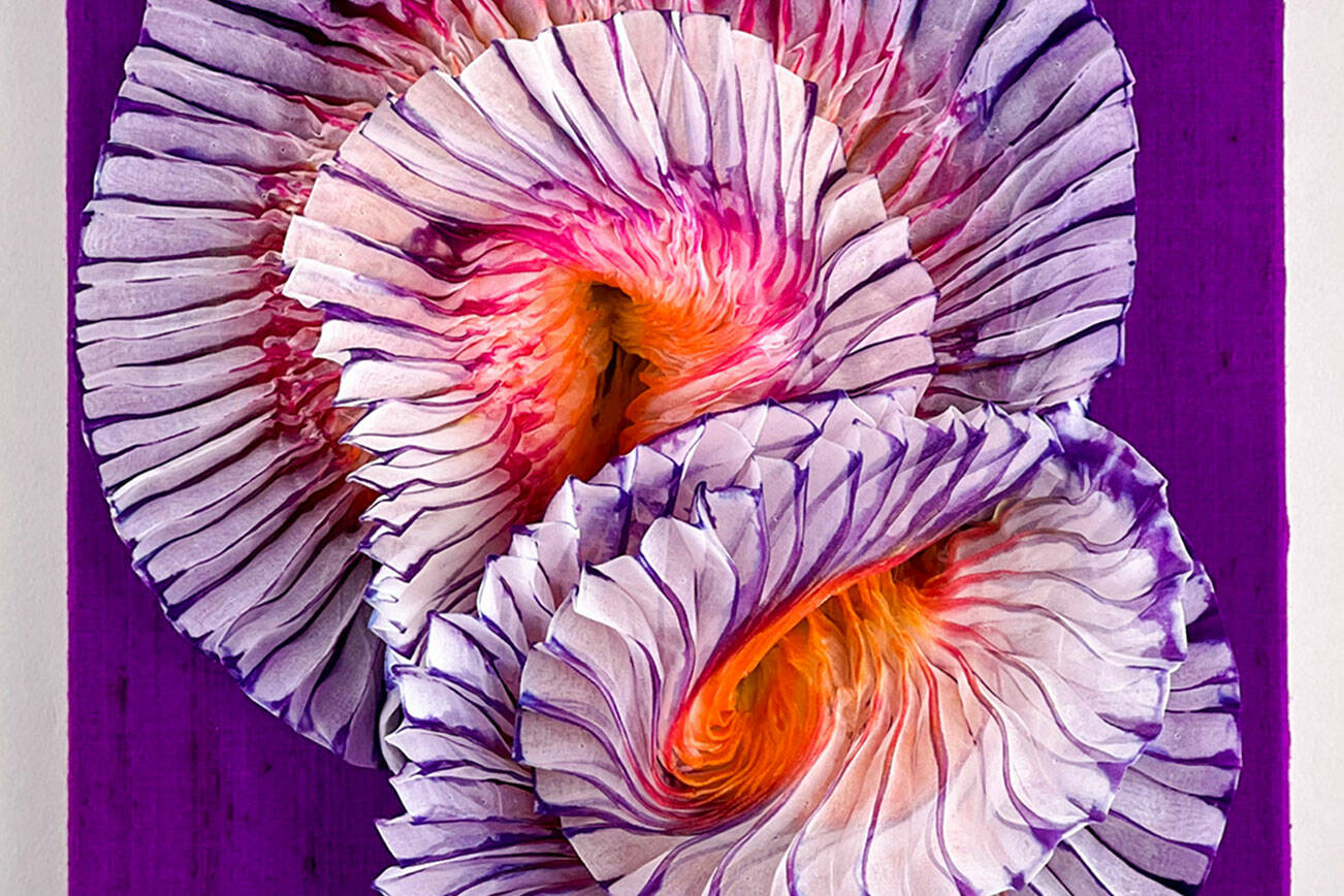 “Spring Burst II,” by Cathy Weir, will be on exhibit at the Port Townsend Gallery throughout May.