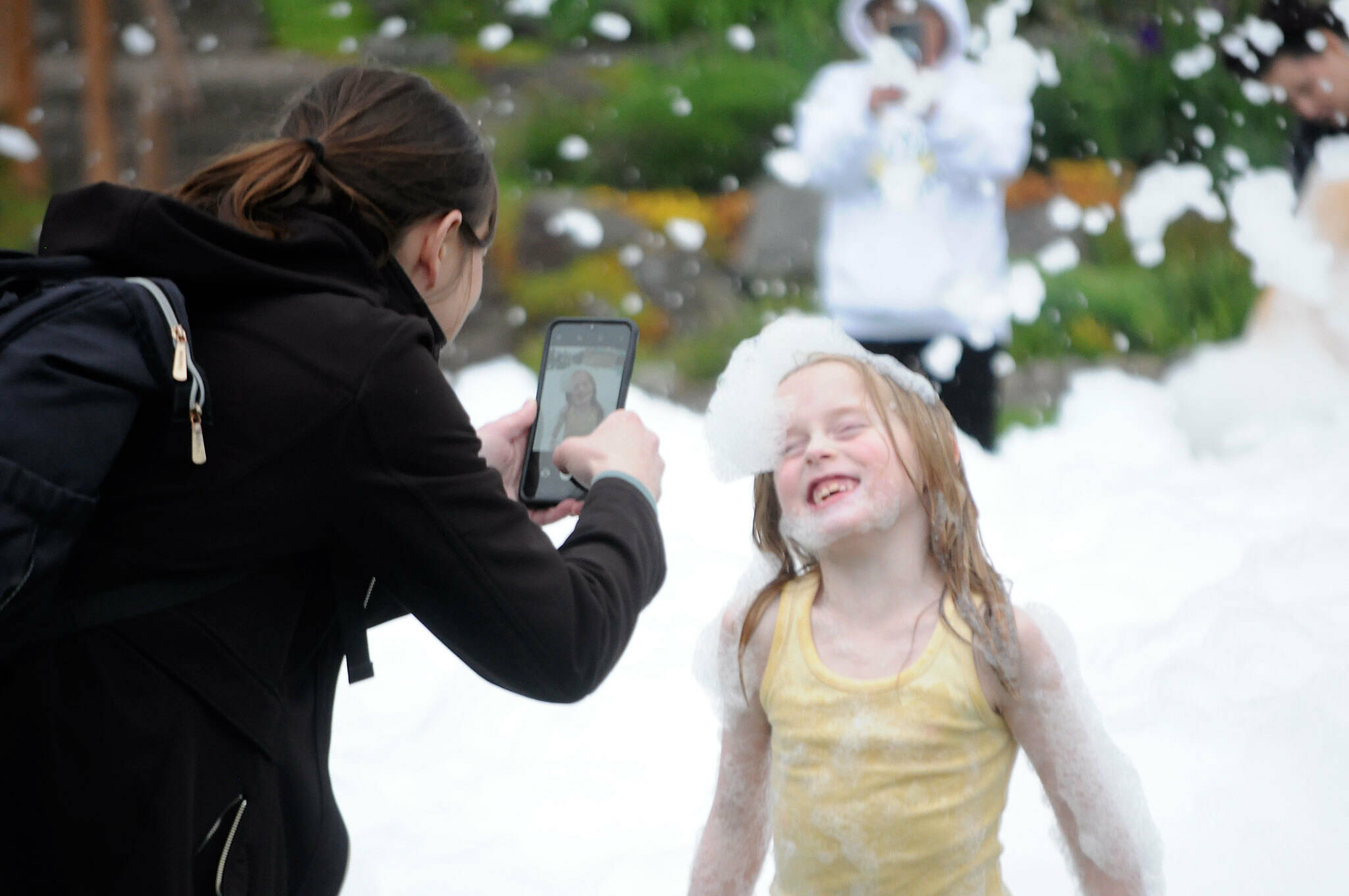 Matthew Nash/Olympic Peninsula News Group
Family Fun Day will bring back Strait Up Foam Fun, pictured in 2023, from 11 a.m. to 5 p.m. Sunday at Carrie Blake Community Park, along with laser tag and many other games.