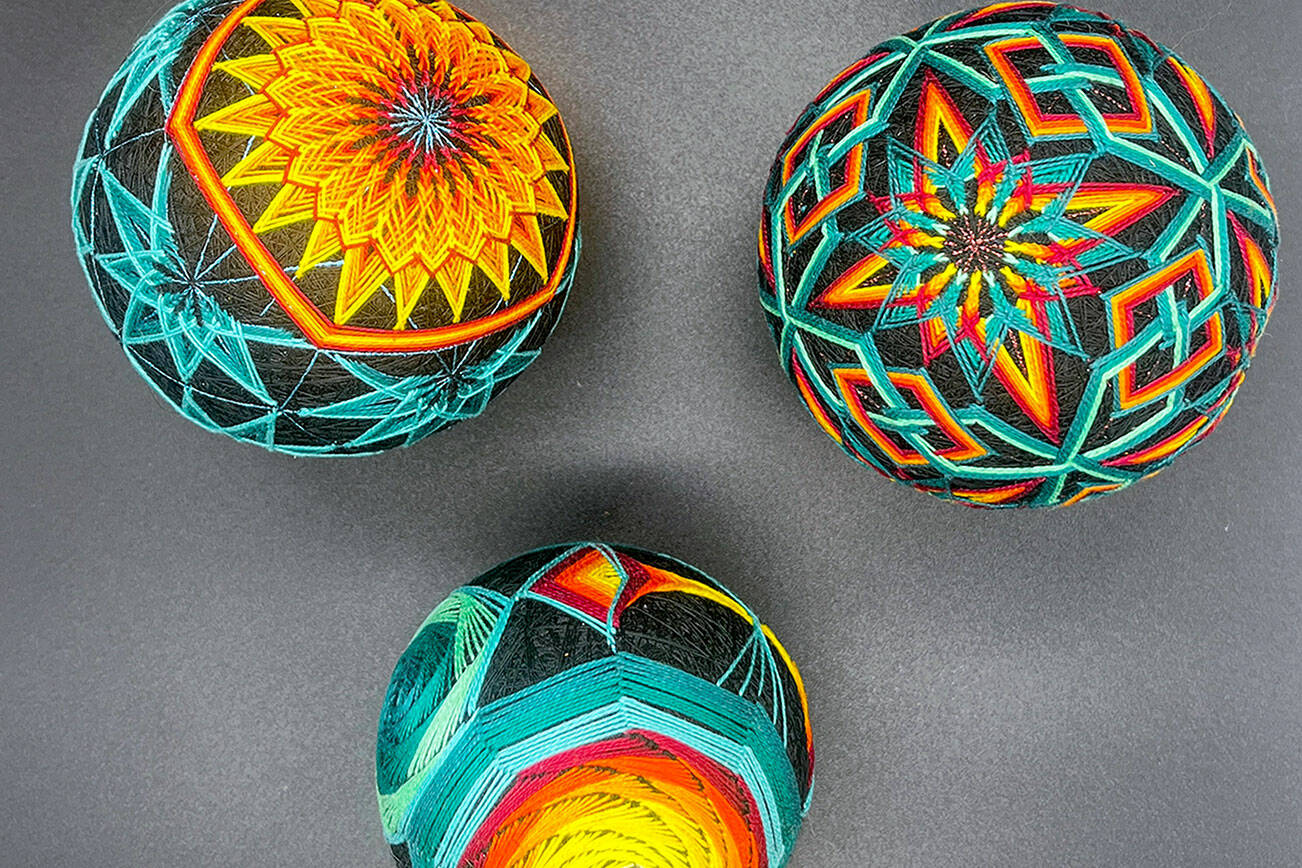 Rebekah Cadorette of Port Townsend will show her temari artwork at the Port Townsend Gallery during Saturday’s Art Walk and throughout June.