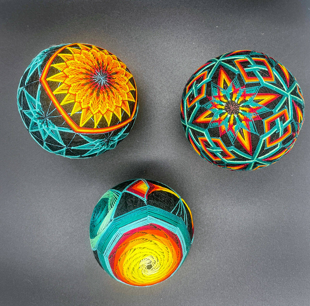 Rebekah Cadorette of Port Townsend will show her temari artwork at the Port Townsend Gallery during Saturday’s Art Walk and throughout June.