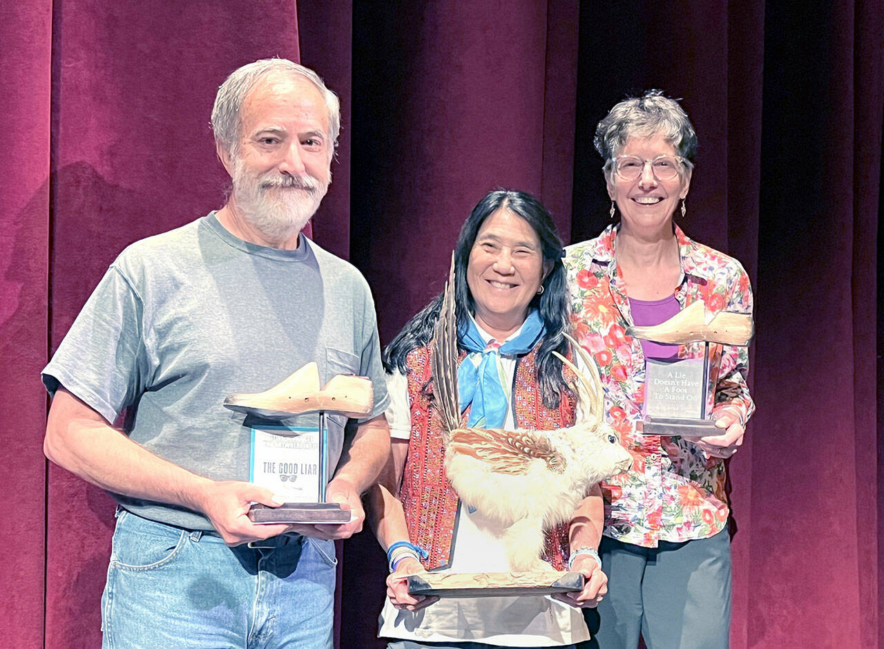 Ken DeBuc, Toby Anderson and Anne Rutherford won the 2024 Liar’s Contest.