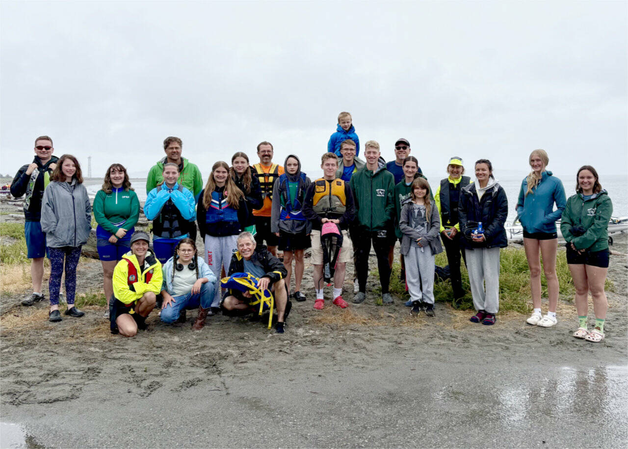 OPRA
Members of the Olympic Peninsula Rowing Association after the Rat Island Regatta at Fort Worden this weekend.