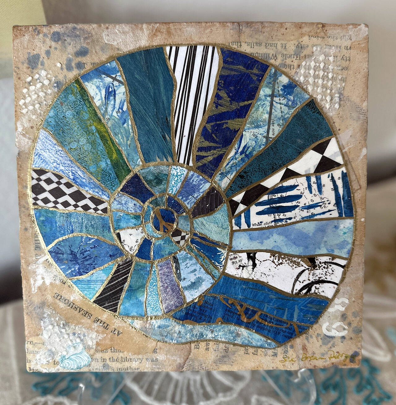 Julie Hembree’s “Blue Nautilus” will be on display at the Blue Whole Gallery during Friday’s Art Walk in Sequim.