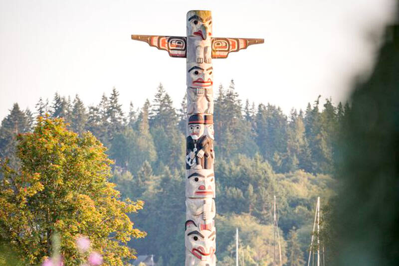 The Burner Point totem pole will be rededicated during a ceremony on Sunday.