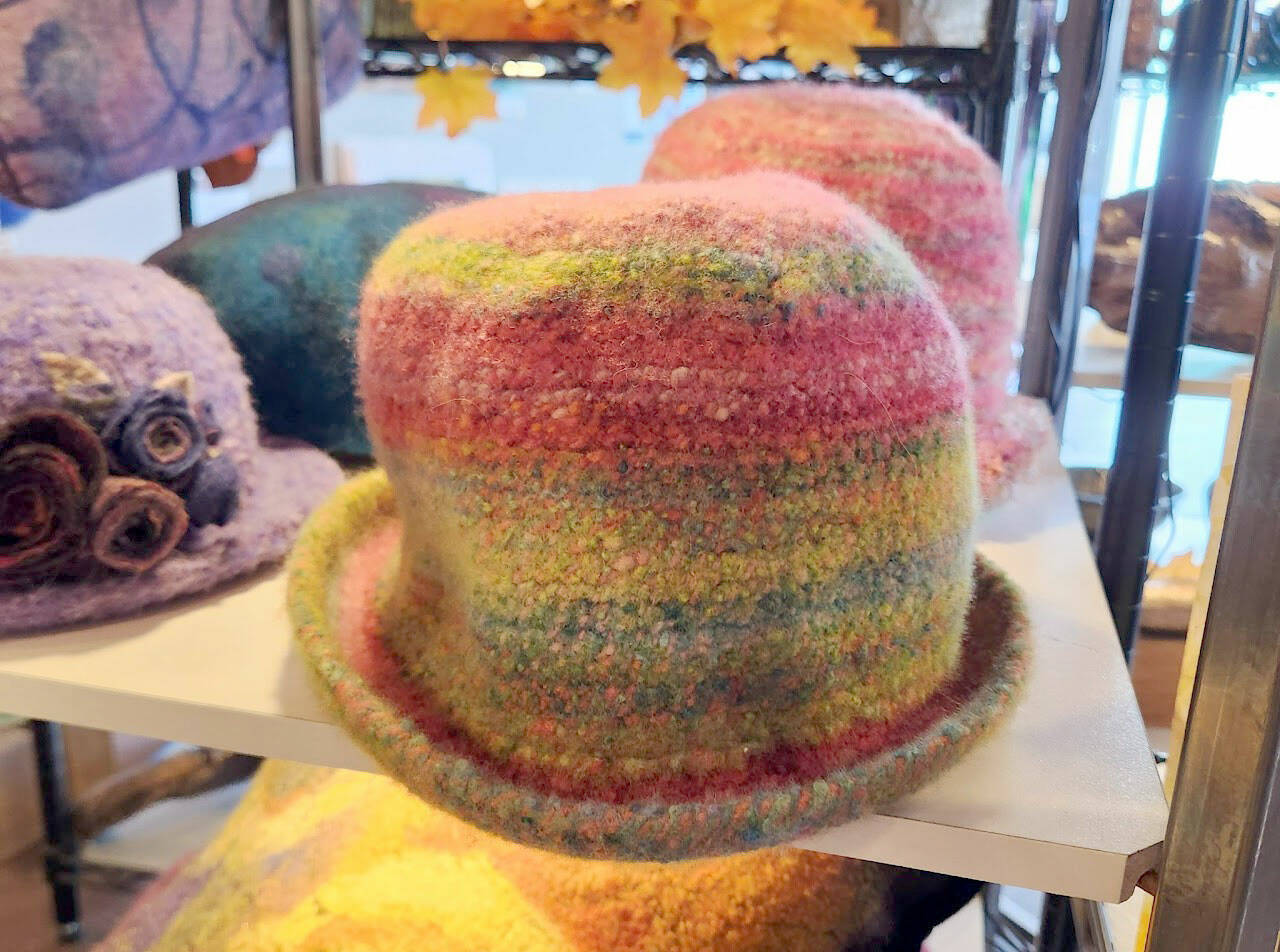 Lora Armstrong will display her wearable and decorative fiber art at Harbor Art Gallery during Port Angeles’ Second Saturday Art Walk this weekend and throughout October.