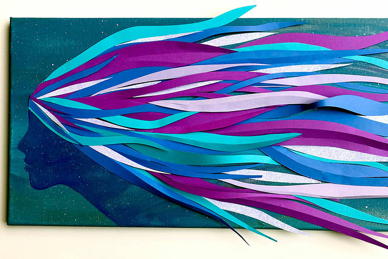 “Celestial Flight” by Pamela Raine will be part of the Port Ludlow Art League’s “Creations of the Night” exhibit at the Bay Club in November and December.